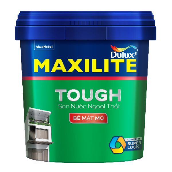 Sơn nước ngoài trời MAXILITE TOUGH 28C bề mặt mờ - 5L